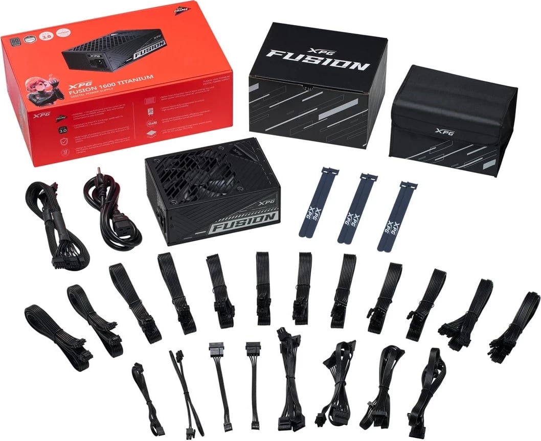 Furnizues energjie XPG FUSION 1600W, 20+4 pin ATX, i zi