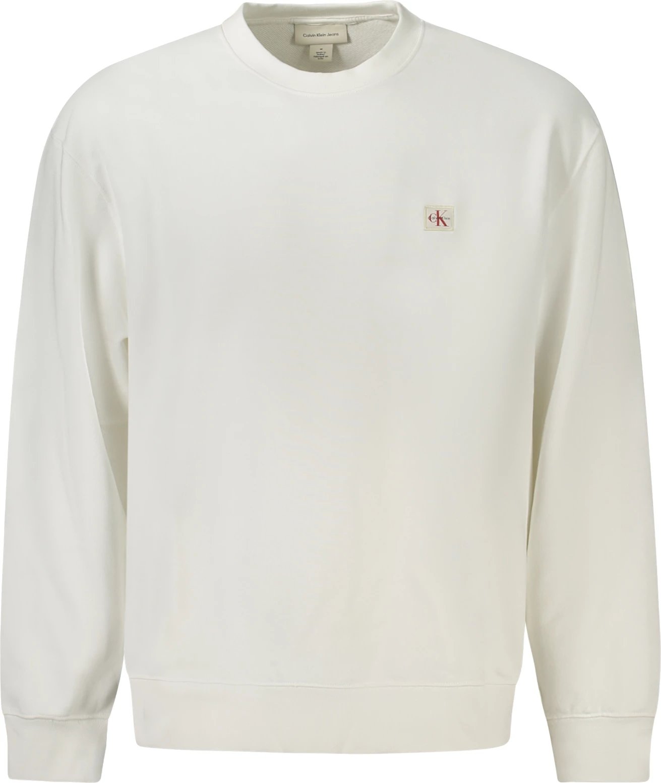 Duks për meshkuj Calvin Klein zip-up, i bardhë