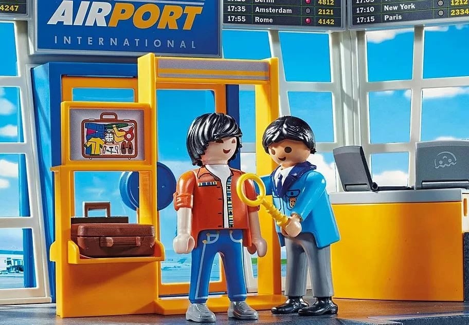 Set figurina Playmobil City Action 71153, Aeroport me Aeroplan, plastikë