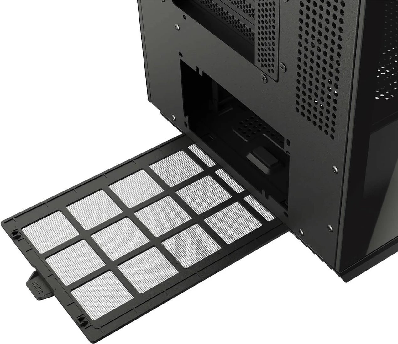 Kasë Cougar FV270 ARGB midi, e zezë