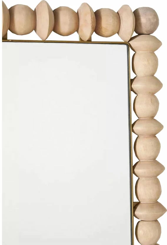 Pasqyrë qëndrore INDIANA, ngjyrë natyrale, 90x182 cm