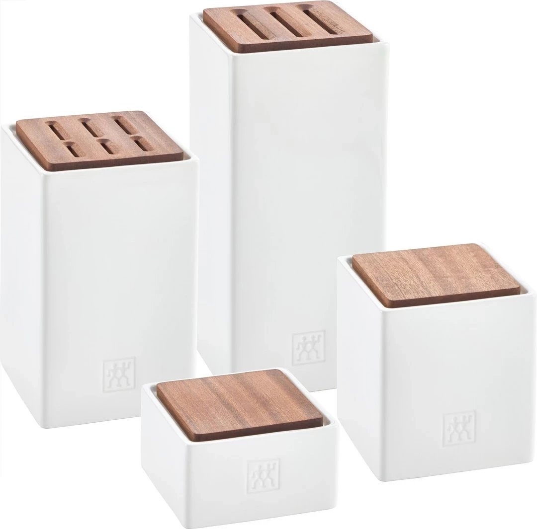 Set 4 poçesh ZWILLING Storage, qeramike, me kapak druri