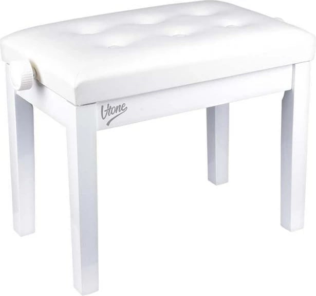 Stol piano V-TONE BENCH 1 WH, i bardhë