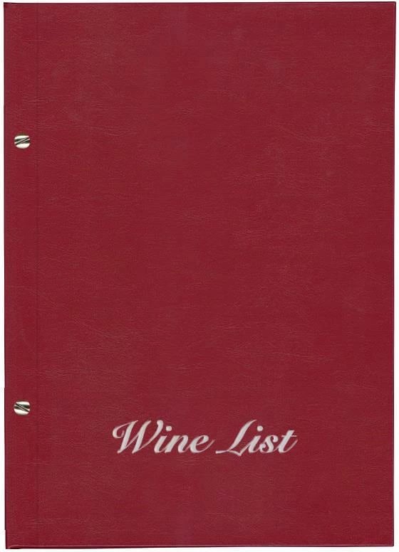 Mbajtës menuje NEXT Wine List Basic, 23.5x32cm, burgundy
