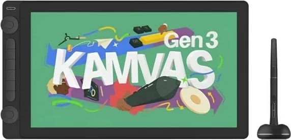 Tabletë grafike HUION Kamvas 16 Gen.3 me ekran, Bronze
