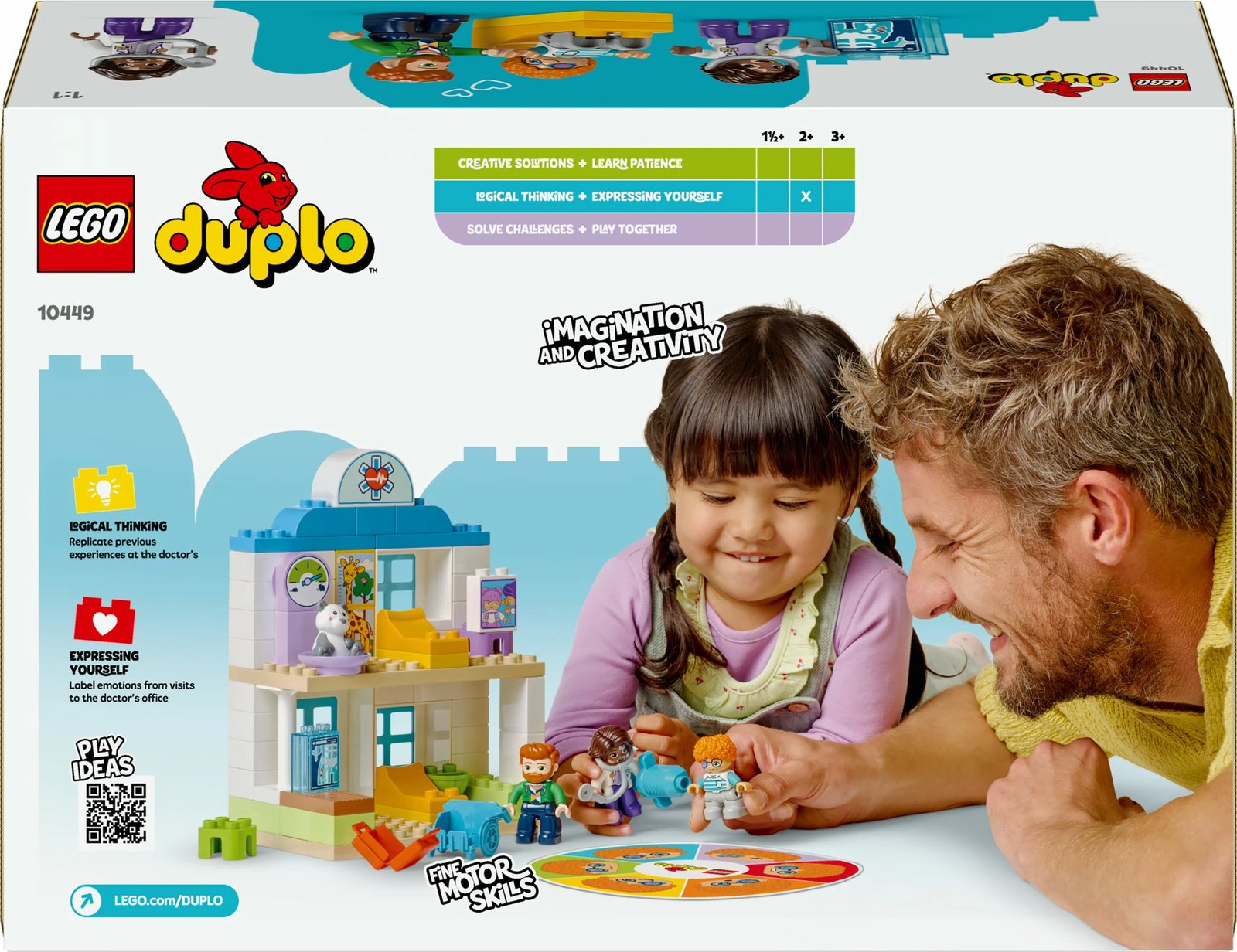Set ndërtimi LEGO DUPLO 10449, 65 pjesë, shumëngjyrëshe