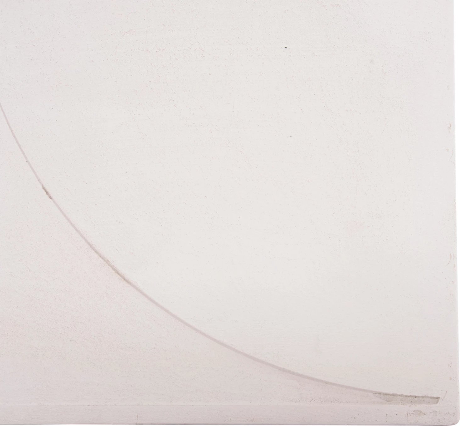 Panel dekorativ për mur, seri katrore Santorini, FH4508, MDF, ngjyrë e bardhë e zbehtë, 80x4x80 cm