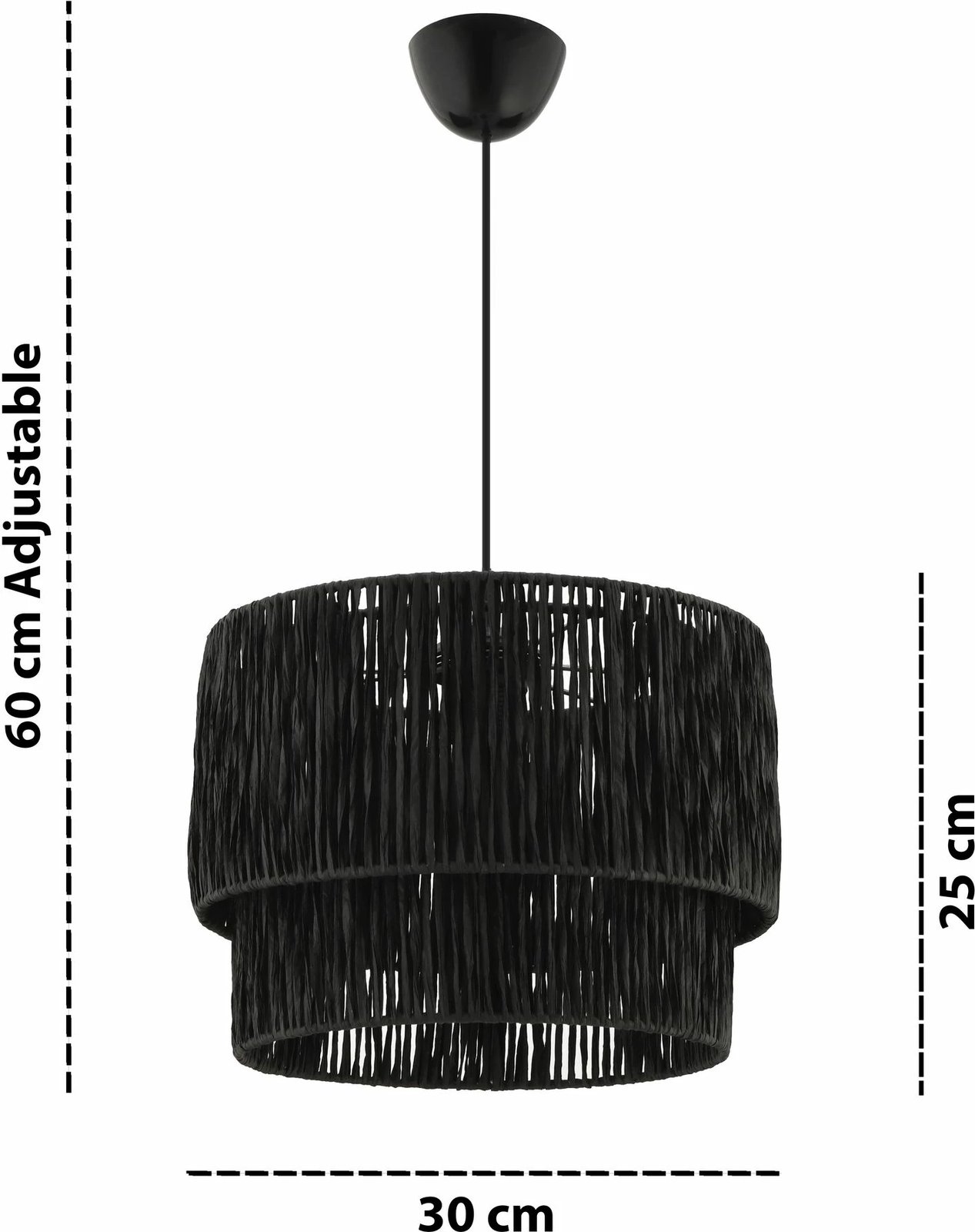 Llambë tavani Opviq, Vnoreny, e zezë