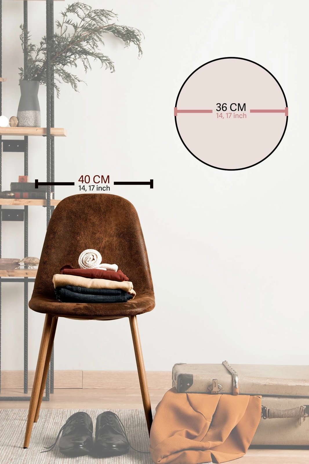 Orë dekorative MDF, Wallity, Artavessa3Dclock25, shumëngjyrëshe