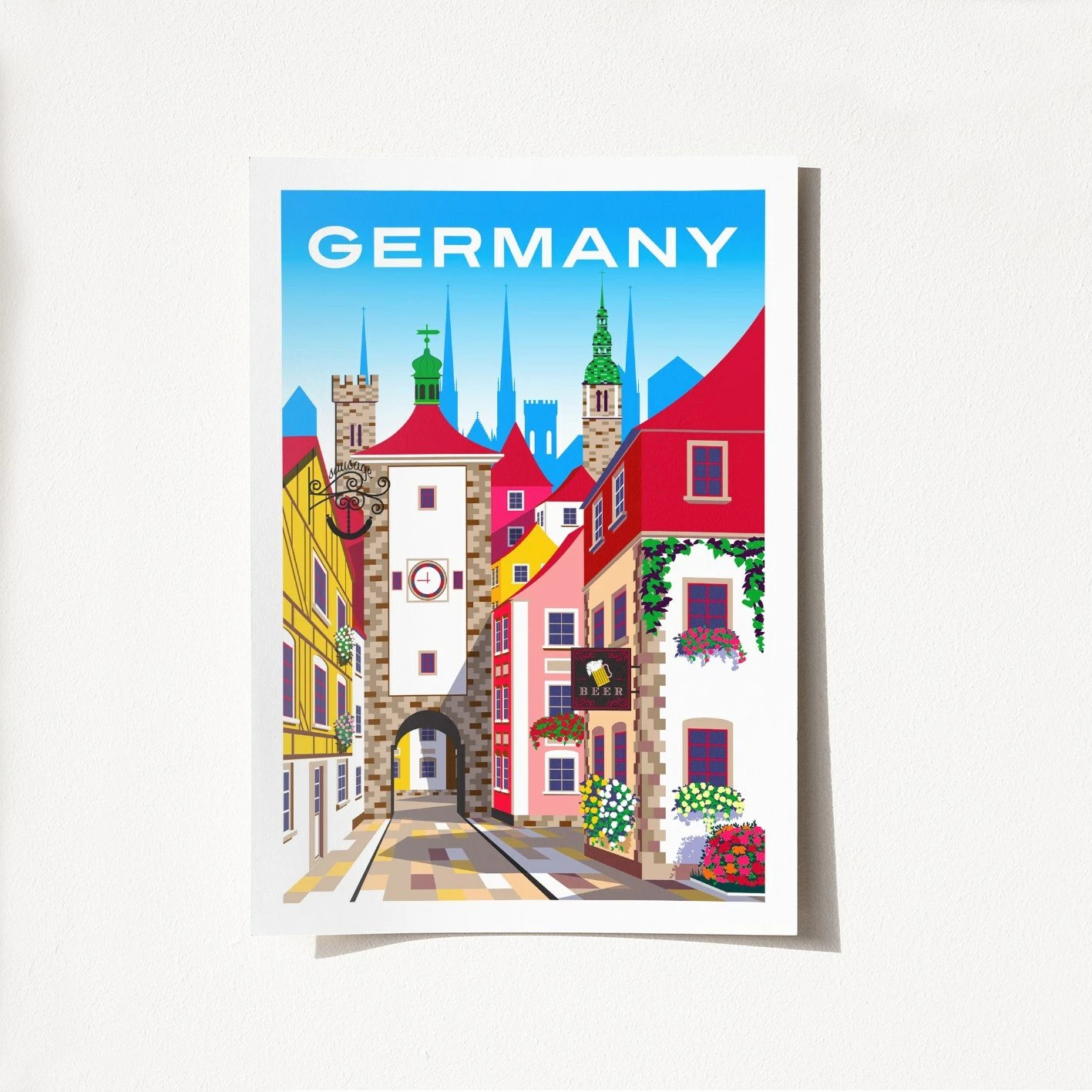 Poster A4, Gjermani, 2002, shumëngjyrësh