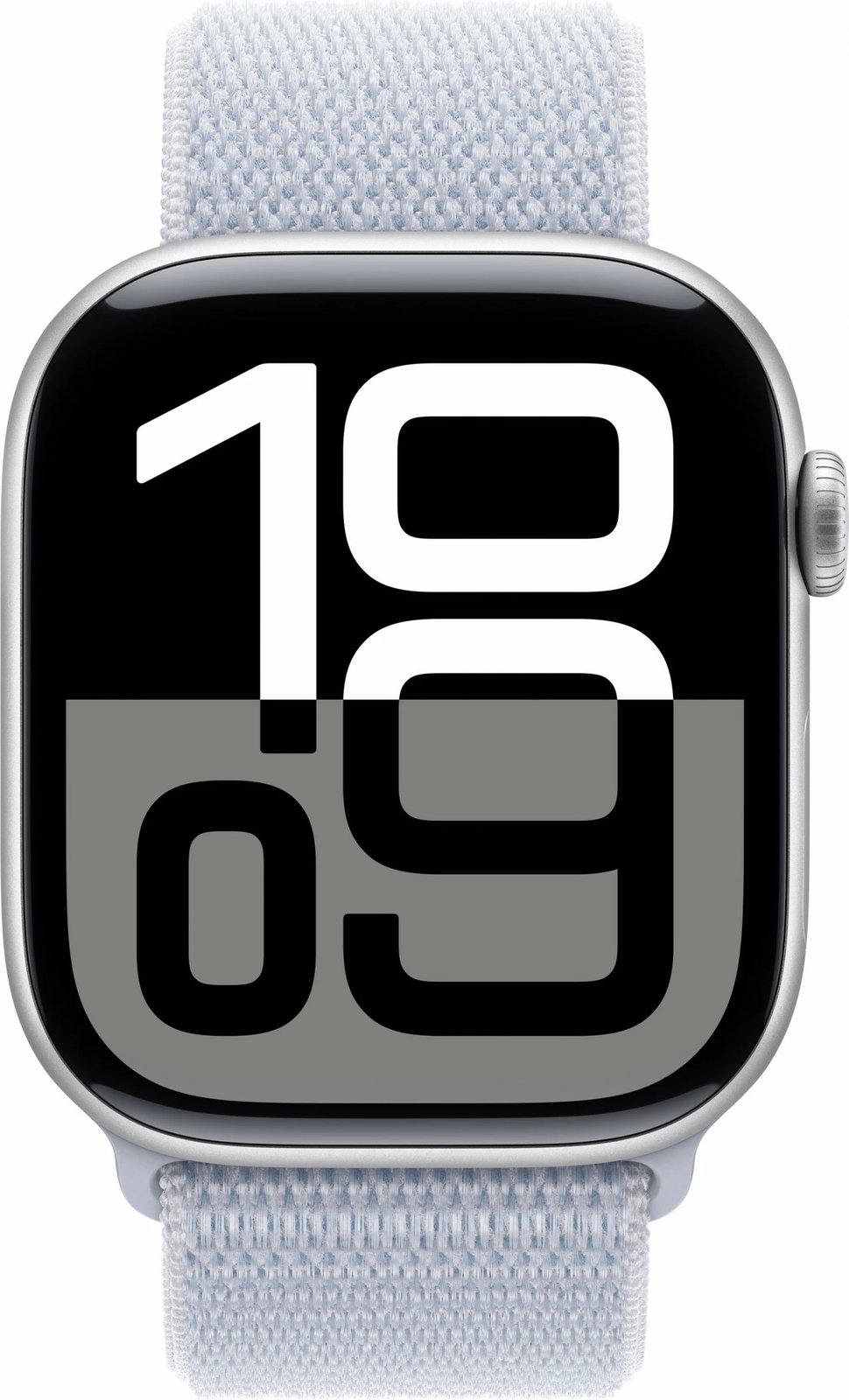 Smartwatch Apple Watch Series 10 GPS + Cellular 46mm, 64 GB, ngjyrë argjendi me rrip blu