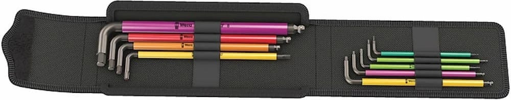Set çelësa imbus Wera 9 copë, 05004173001, me ngjyra
