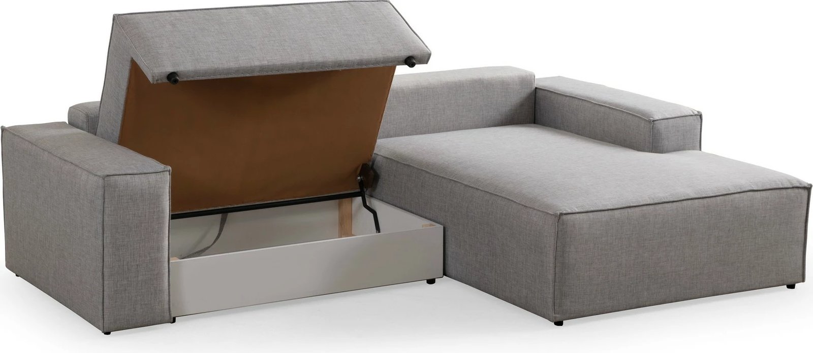 Kënd-sofë krevate Atelier del Sofa, Pırlo kënd i djathtë, gri e çelët Kënd-sofë krevate Atelier del Sofa, Pırlo kënd i djathtë, gri e çelët