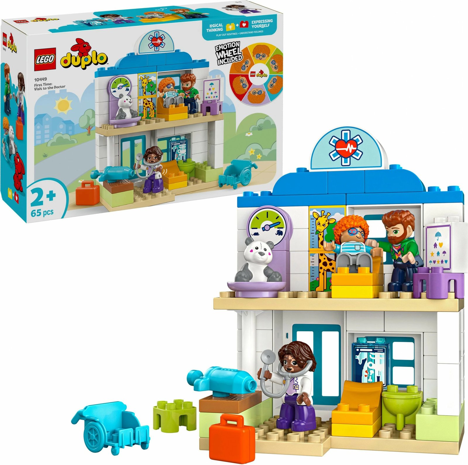Set ndërtimi LEGO DUPLO 10449, 65 pjesë, shumëngjyrëshe