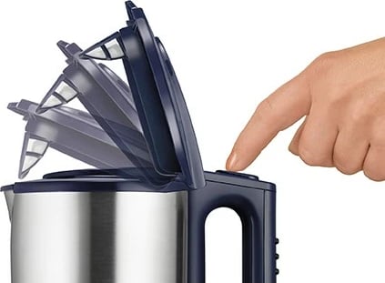Zierës uji UNOLD 18018, 1.5L, 2200W, inox, blu
