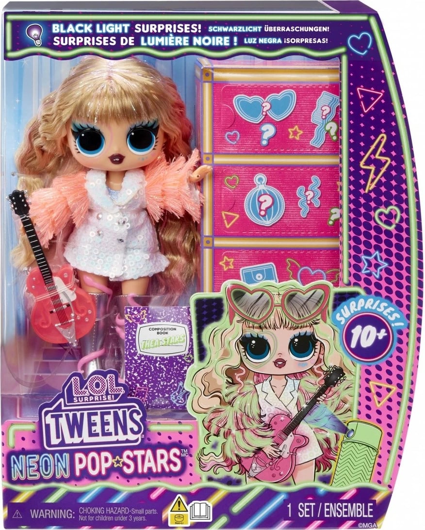 Kukull L.O.L. Surprise Tweens Neon Pop Stars Thea Stars me aksesorë, për vajza