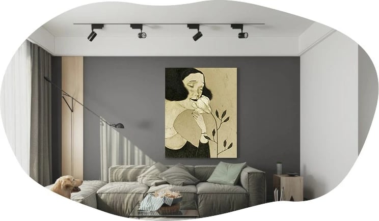 Pasqyrë Lossa, ngjyrë e zezë, Hanah Home