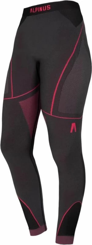 Pantallona termoaktive për femra Alpinus, ngjyrë grafite dhe rozë