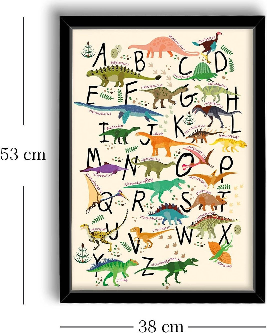 Pikturë dekorative me kornizë MDF, shumëngjyrëshe, Wallity, 3853SCT-001, 38x53cm