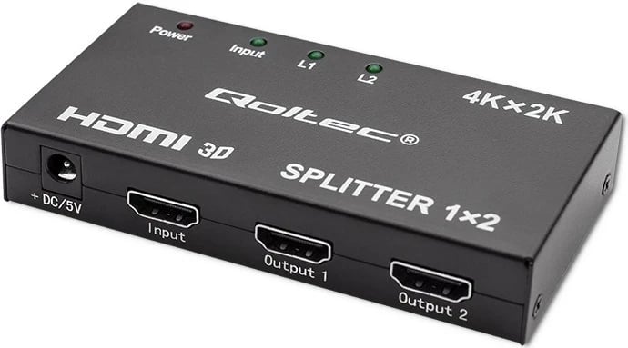 Splitter HDMI aktiv Qoltec 51796, 2 x HDMI, 4K x 2K, i zi