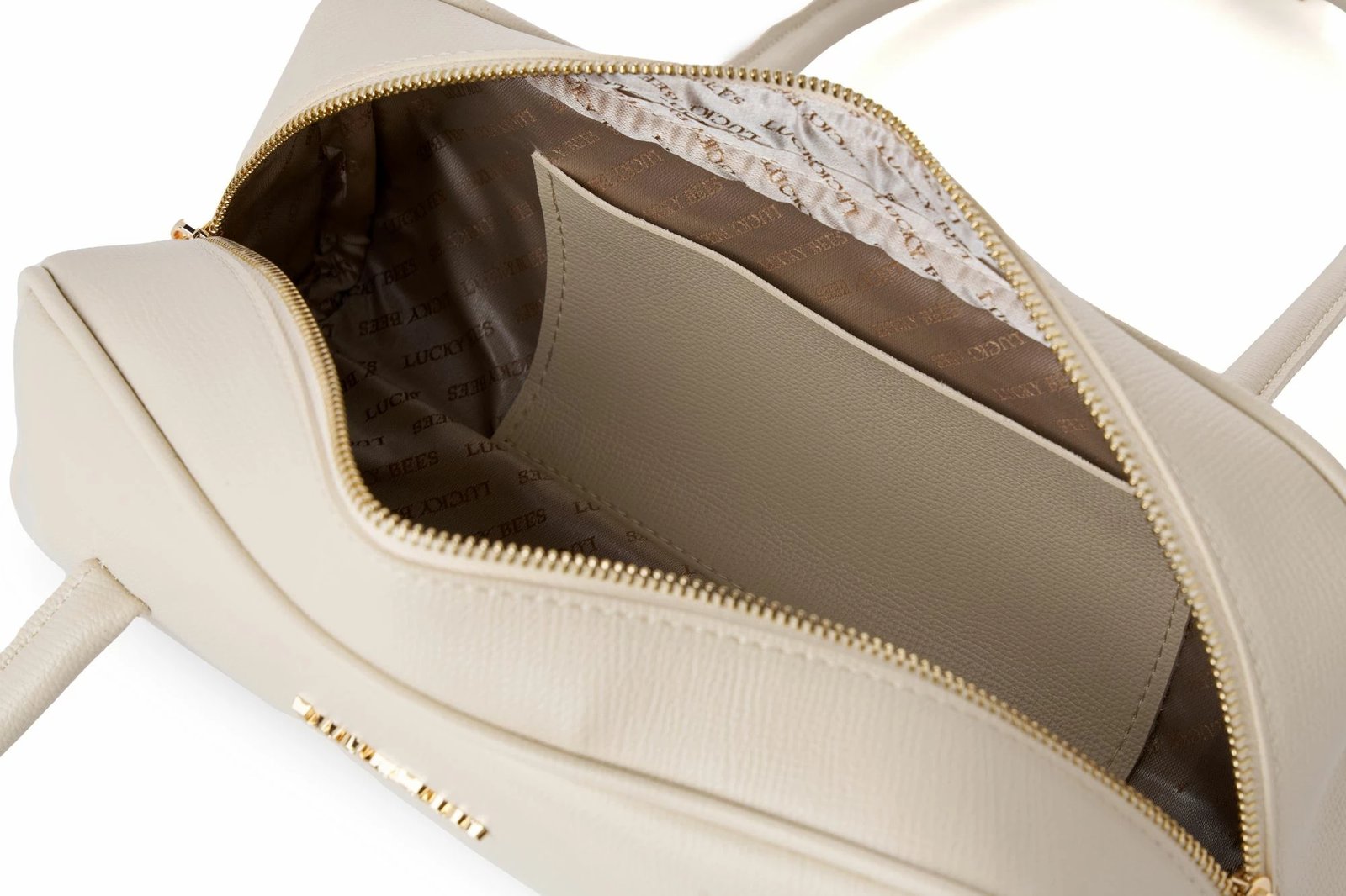 Çantë shpatullës Lucky Bees, Delphine, krem