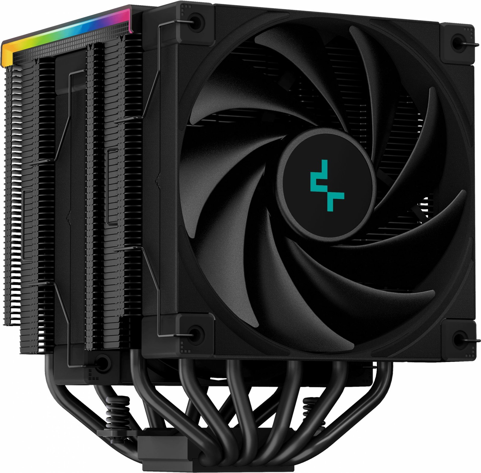 Ftohës ajri DeepCool AK620 DIGITAL, 2 ventilatorë 12cm, ekran digjital, ARGB, i zi