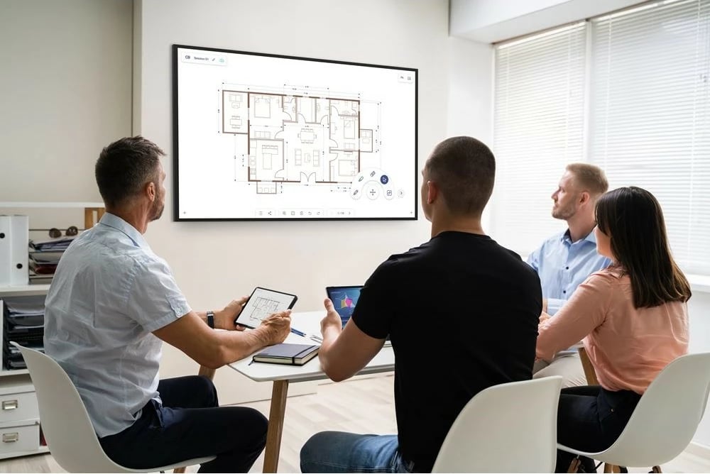 Ekran i madh Optoma N3551K 55 inç, 4K Ultra HD, LED, i zi