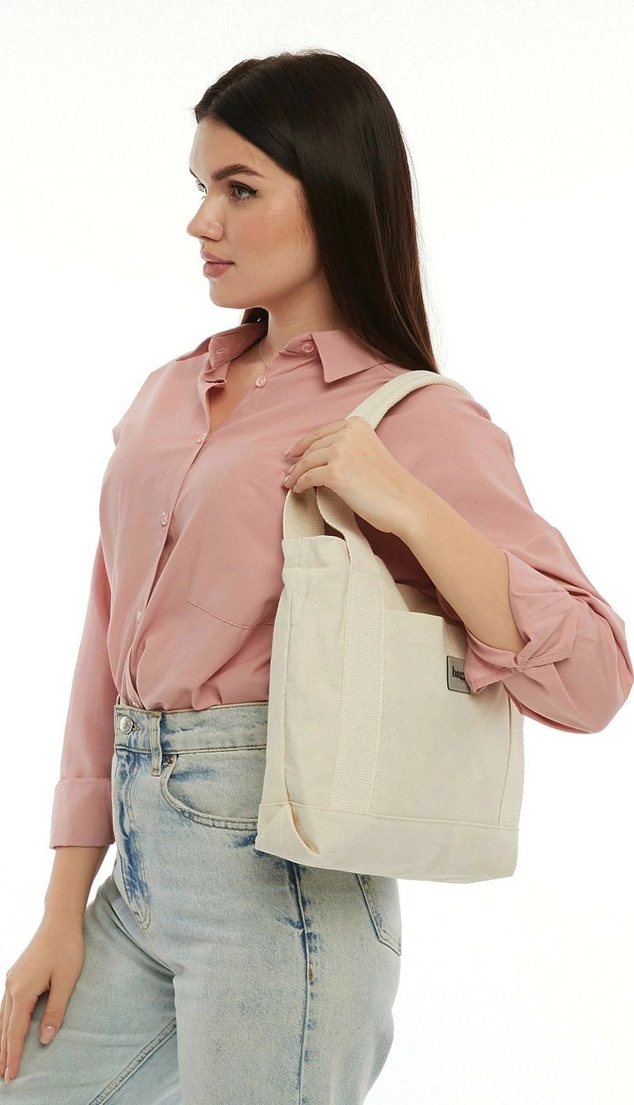 Çantë tote krem Zoozie Bags, 2143