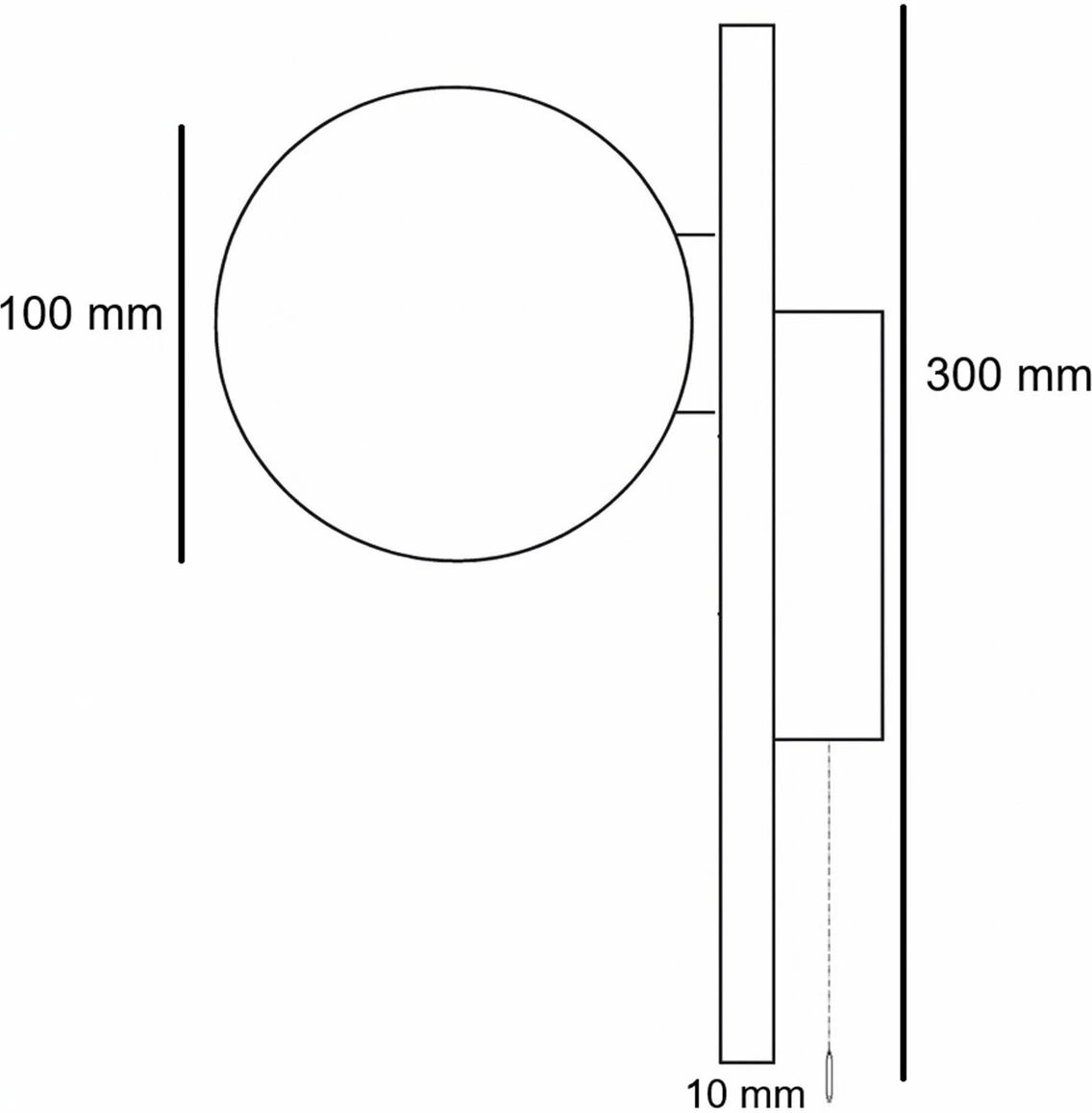 Llambë muri Opviq, Tor-Look-B, travertin, ngjyrë bezhë dhe e bardhë