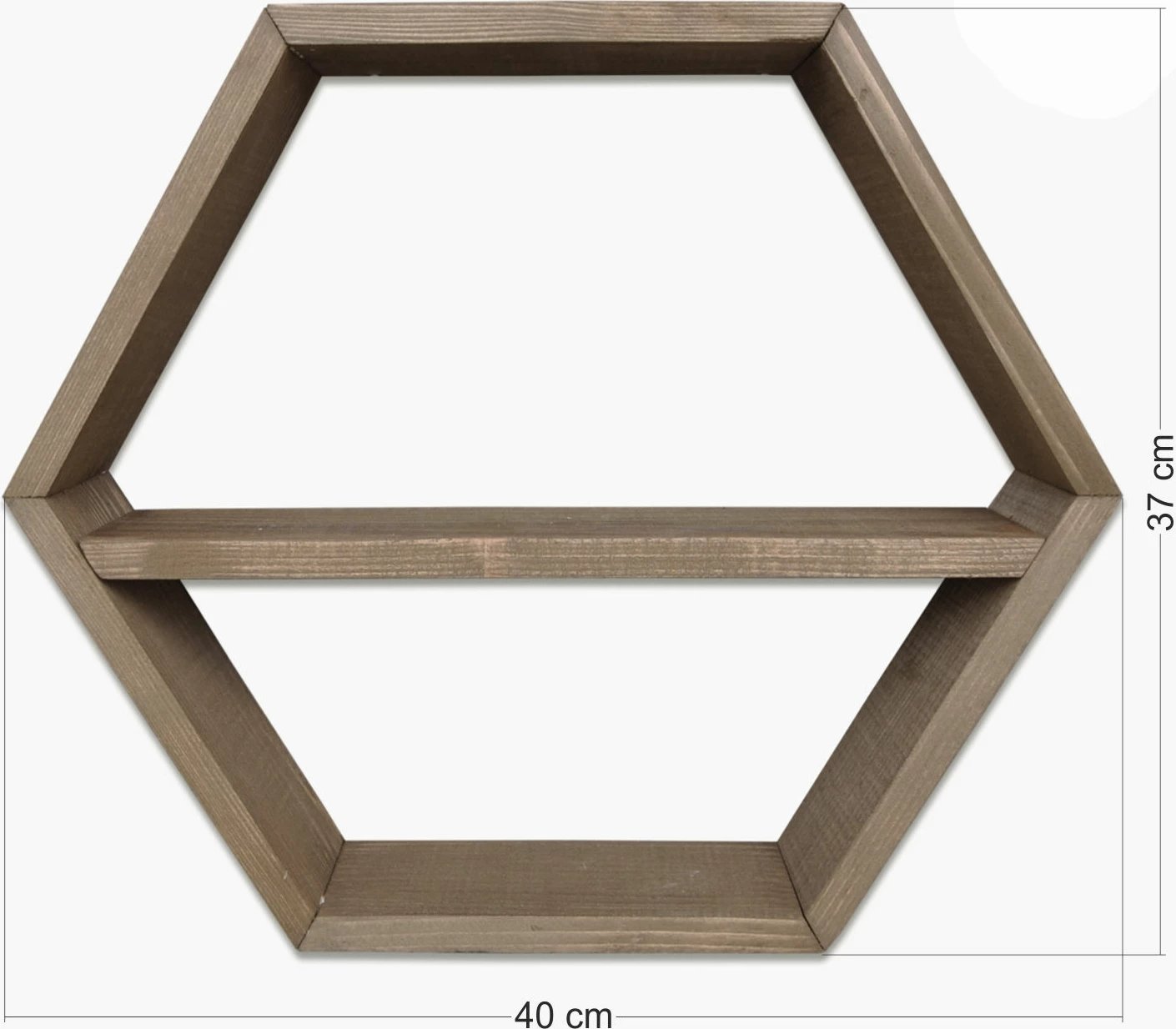 Set rafesh për mur, dru i fortë, ngjyrë arre, Skye Decor, Raf109 (6 copë)