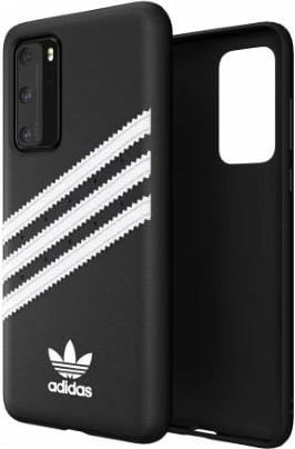 Mbështjellës Adidas OR Moulded PU SS20 për Huawei P40, zi-bardhë