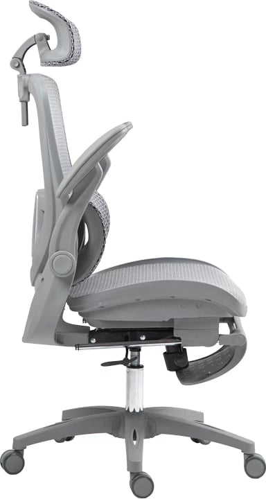 Karrige pune menaxheri Zenyk, rrjetë speciale, e zezë dhe e bardhë, 63x70x126cm