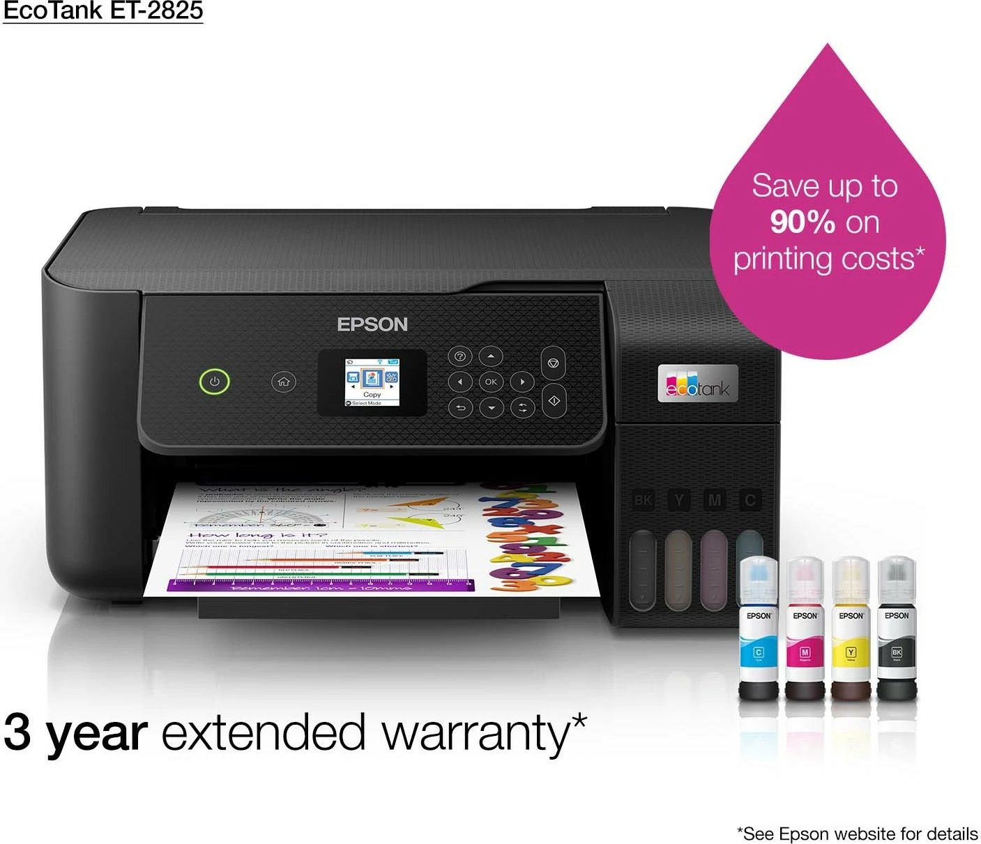 Printer Epson EcoTank ET-2825, Inkjet, 5760 x 1440 DPI, A4, Ngjyrë e zezë Printer Epson EcoTank ET-2825, Inkjet, 5760 x 1440 DPI, A4, Ngjyrë e zezë