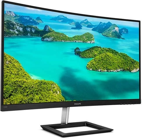 Monitor Philips 328E1CA/00, 31.5 inç, 4K, i lakuar, VA, i zi