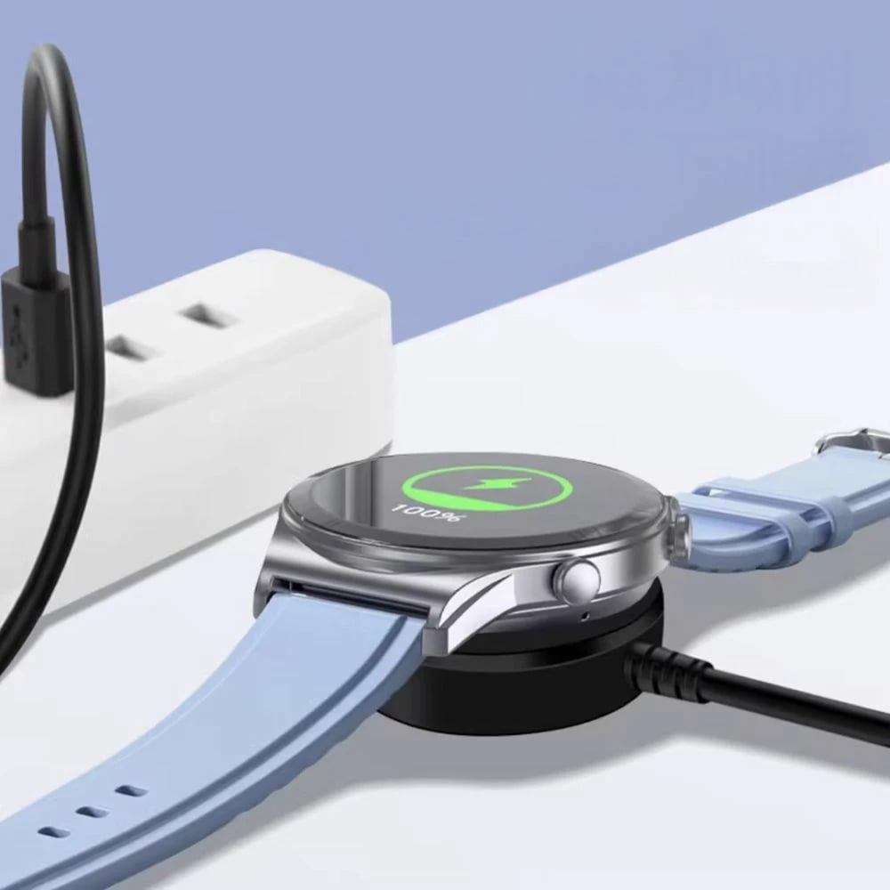 Karikues induktiv Tech-Protect MC03 UltraBoost për Samsung Galaxy Watch, USB-C, 100cm, Zi