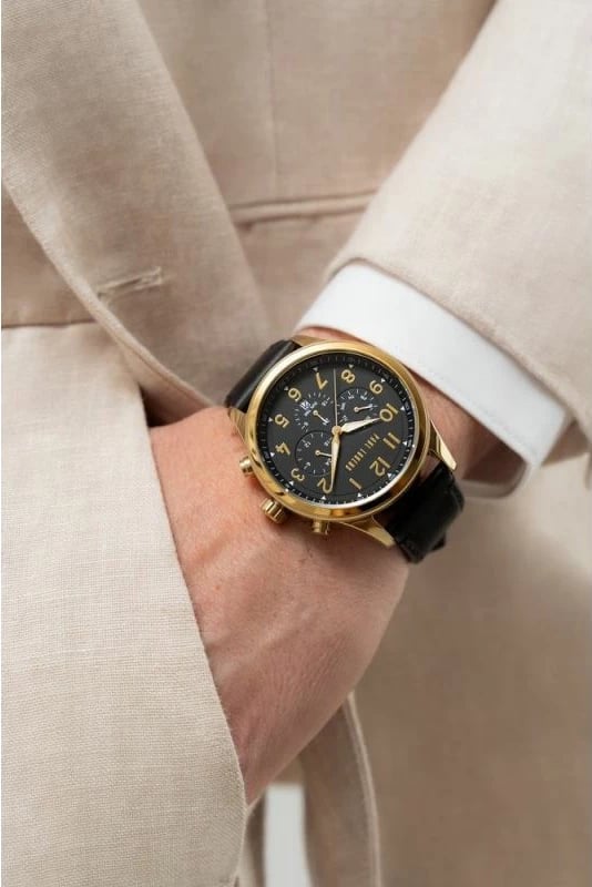 Orë dore për meshkuj Paul Lorens, e zezë