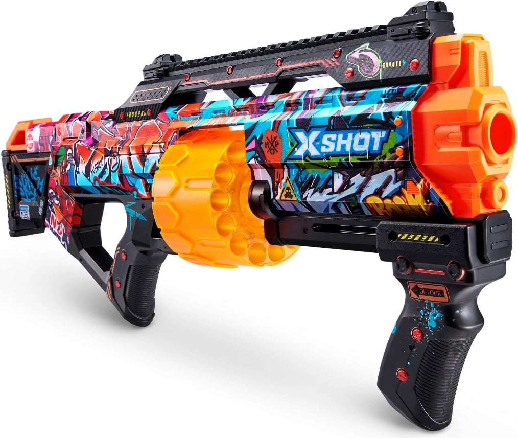 Blaster lodër ZURU X-Shot SKINS-LAST STAND, 16 shigjeta, multicolor