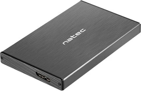 Kasë e jashtme Natec Rhino Go, 2.5 inç, USB 3.0, alumini, e zezë