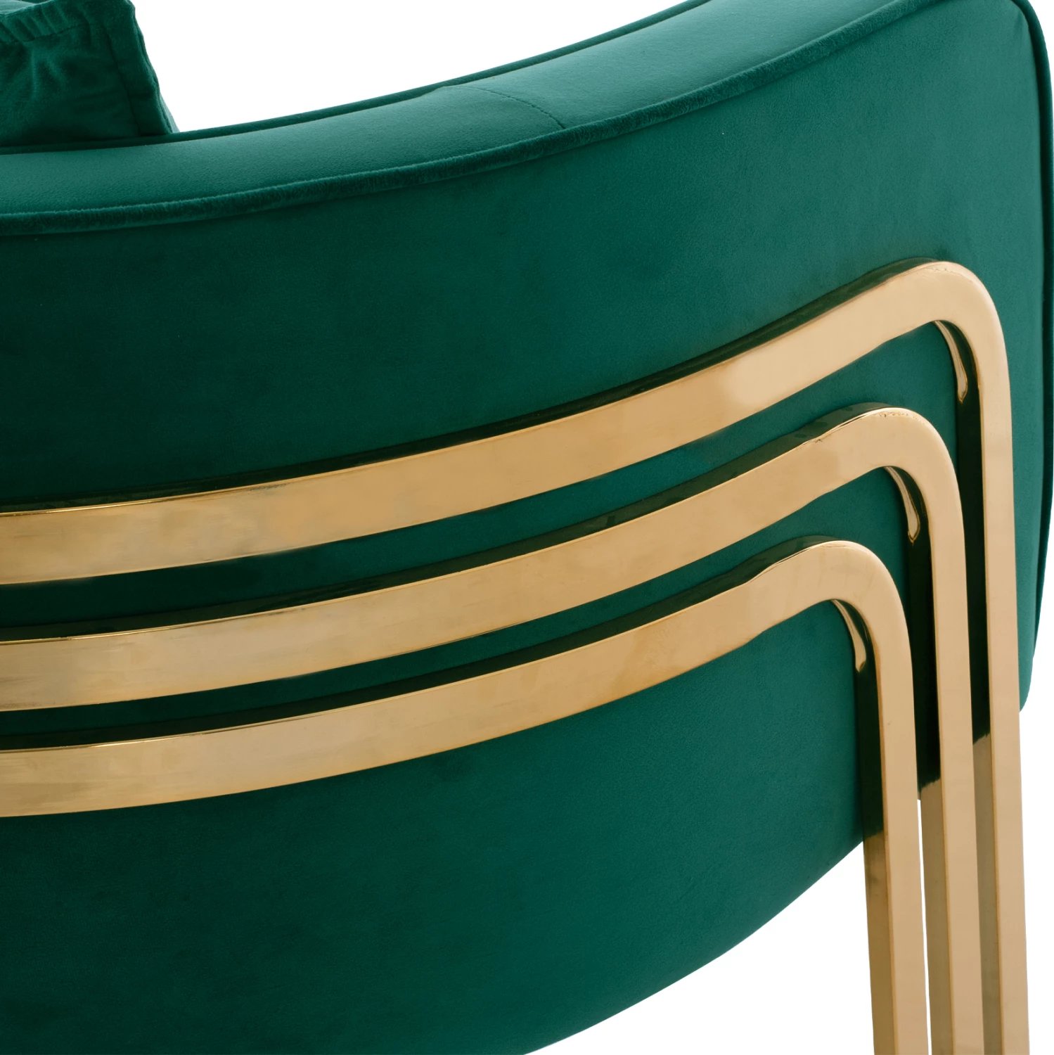 Karrige TIANA me kornizë metali të artë dhe shpinë të ulët, FH8738.03