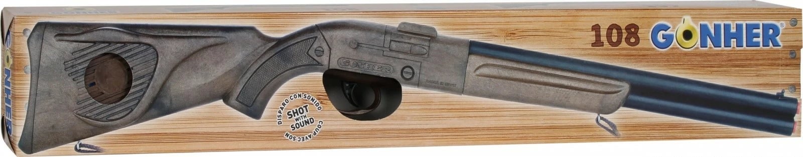 Pushkë lodër plastike cowboy Pulio Gonher, 66 cm, Kafe/Zeze