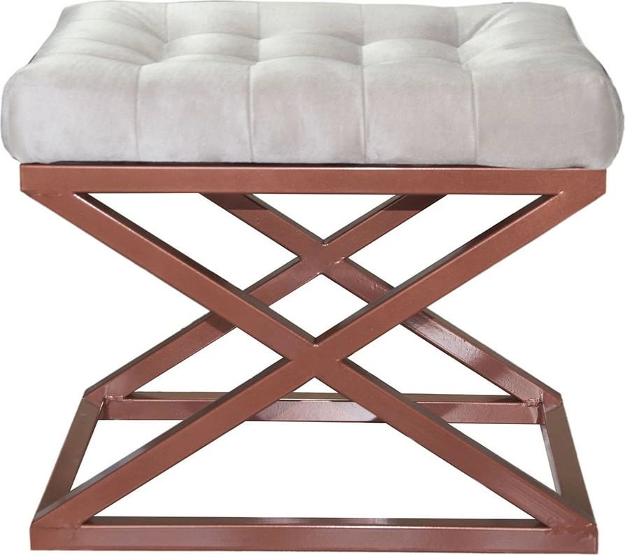 Puf Atelier del Sofa, ngjyrë bakri dhe e bardhë, Capraz