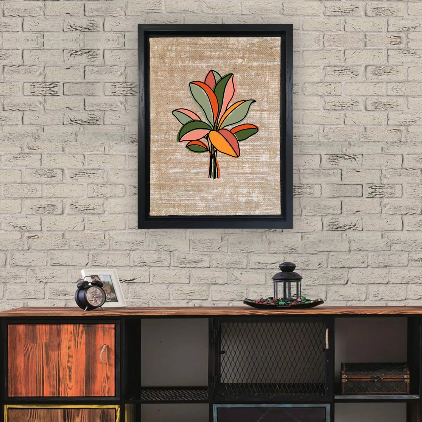 Pikturë dekorative në kanavacë, shumëngjyrëshe, Wallity LSJ119377806773, 46x66cm