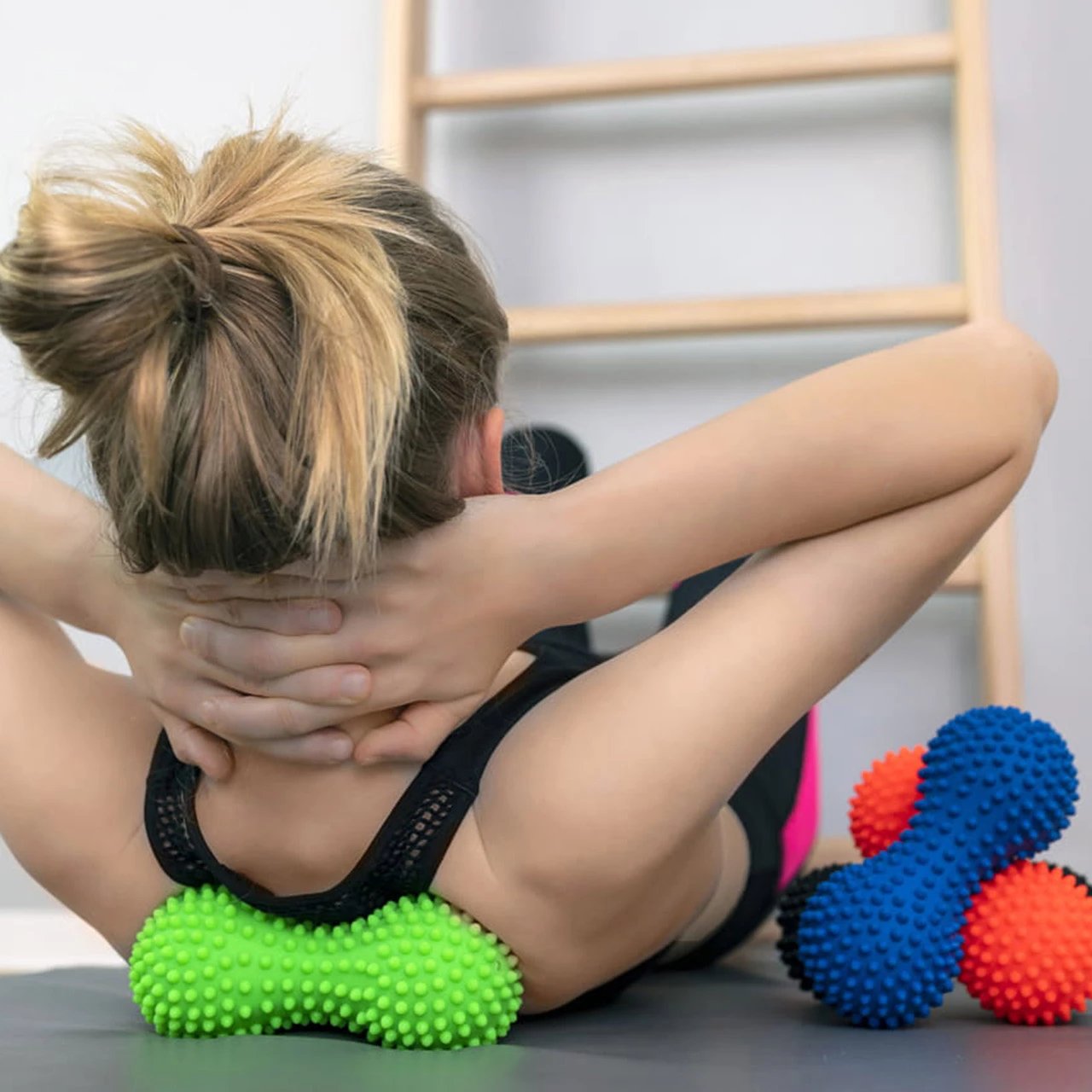 Roller masazhi për fitnes AM Tullo, blu