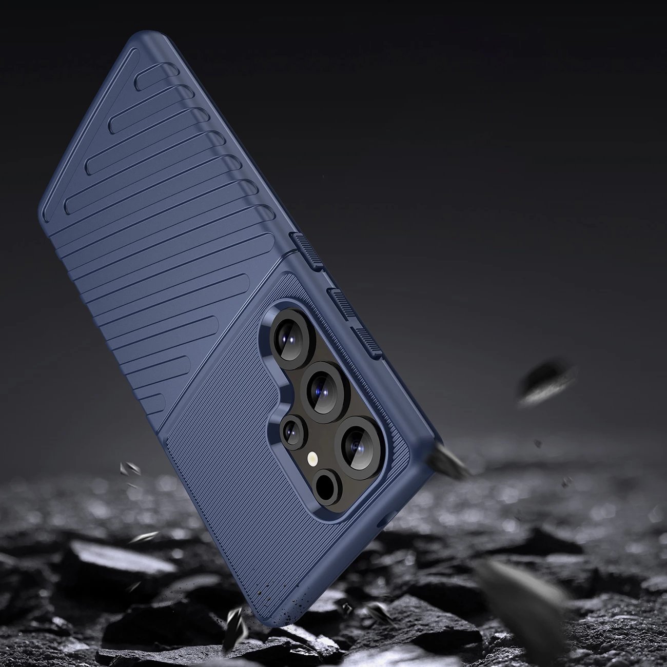 Mbështjellës Hurtel Thunder Case për Samsung Galaxy S25 Ultra, TPU, Blu