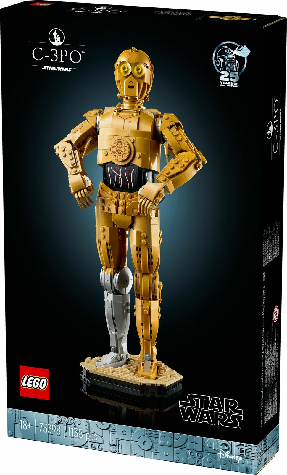 Set ndërtimi LEGO Star Wars C-3PO 75398, 1138 pjesë, multikolor