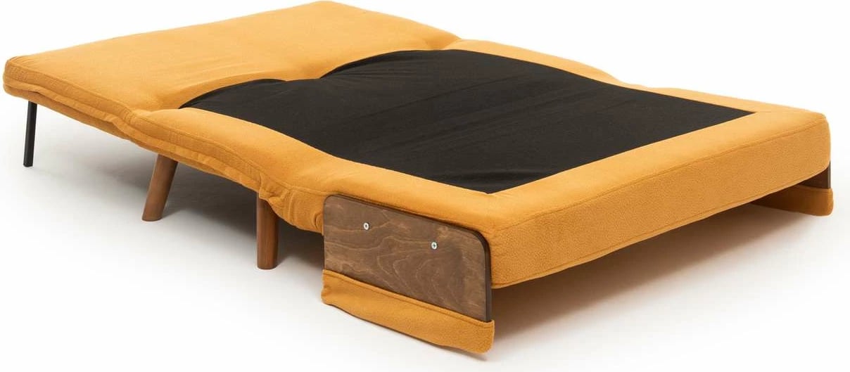 Divan-krevat dy vendësh, Cosmo, ngjyrë mustard, Atelier del Sofa