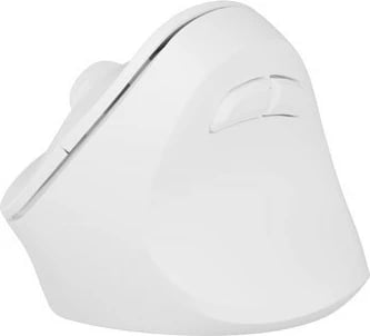 Maus vertikal Natec Crake 2, wireless, 2.4 GHz + Bluetooth 5.2, i bardhë