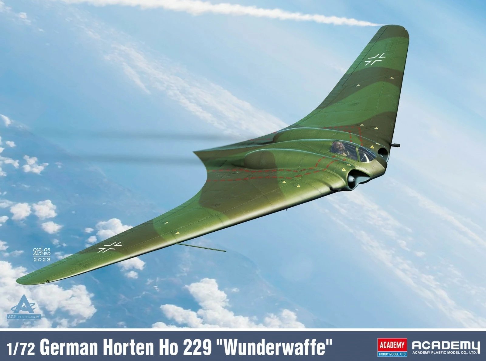 Model plastik avion Academy Horten Ho 229 Wunderwaffe, 1/72 Model plastik avion Academy Horten Ho 229 Wunderwaffe, 1/72