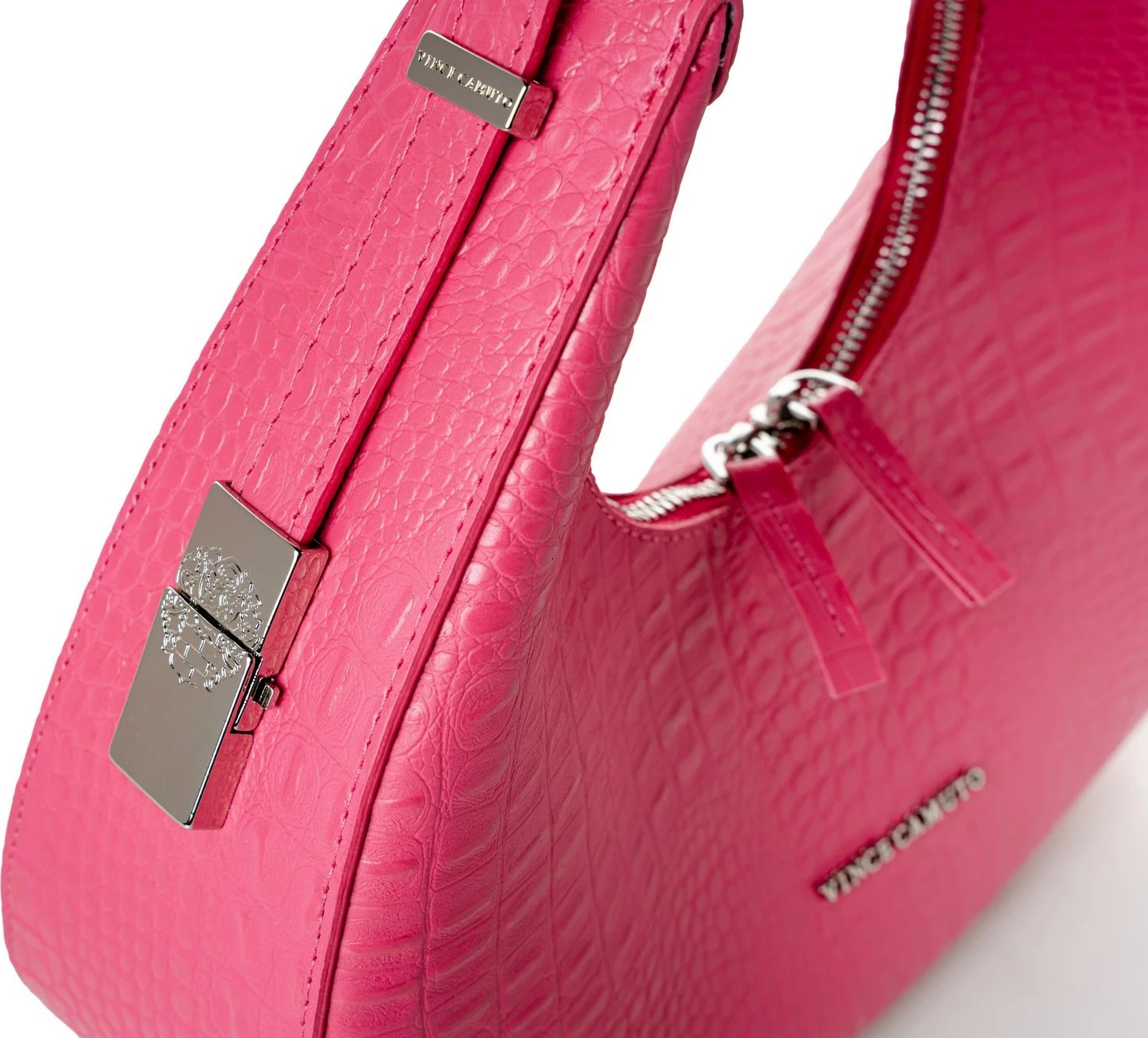 Çantë krahu Vince Camuto, Riviera - Croco Fuchsia