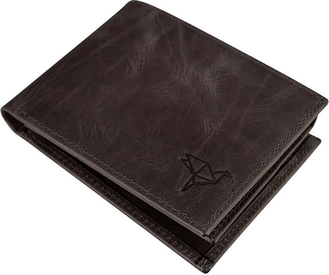 Portofol për burra, Zoozie Bags, Kevin Crazy, ngjyrë gri